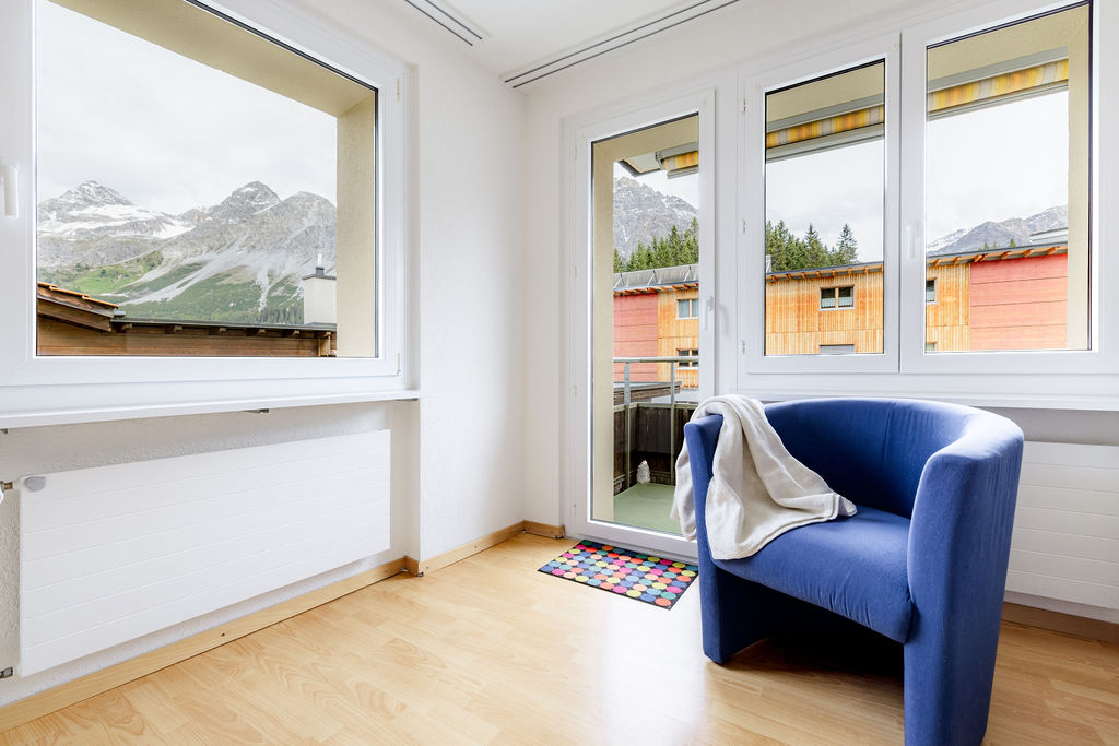 Mountain view from the living area