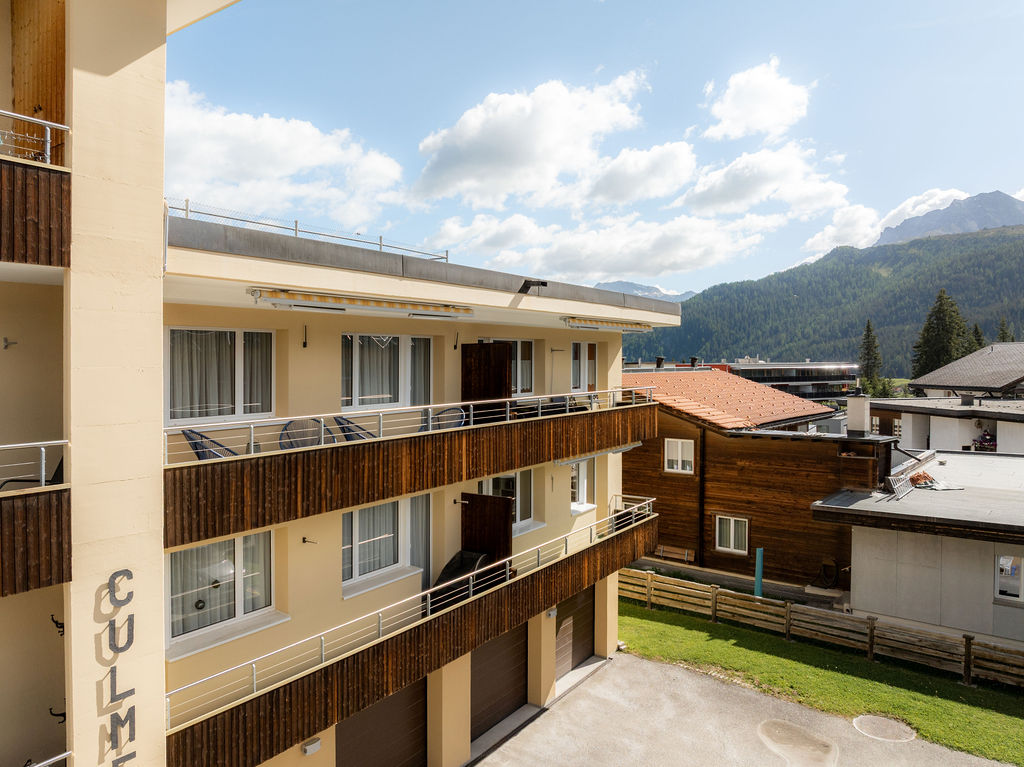 Wooden balconies of Chalet Culmet
